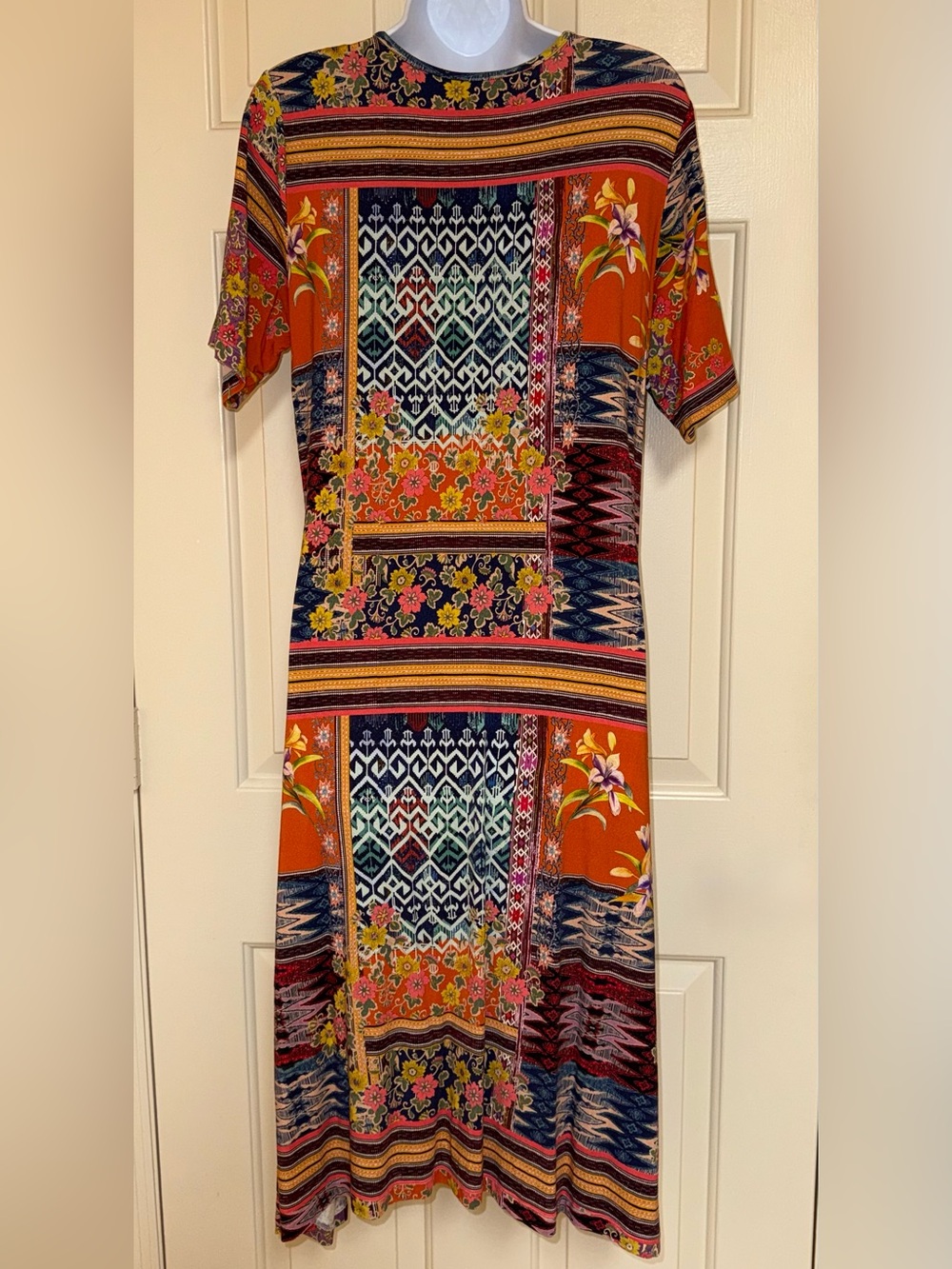Johnny Was Short Sleeve Colorful Dress